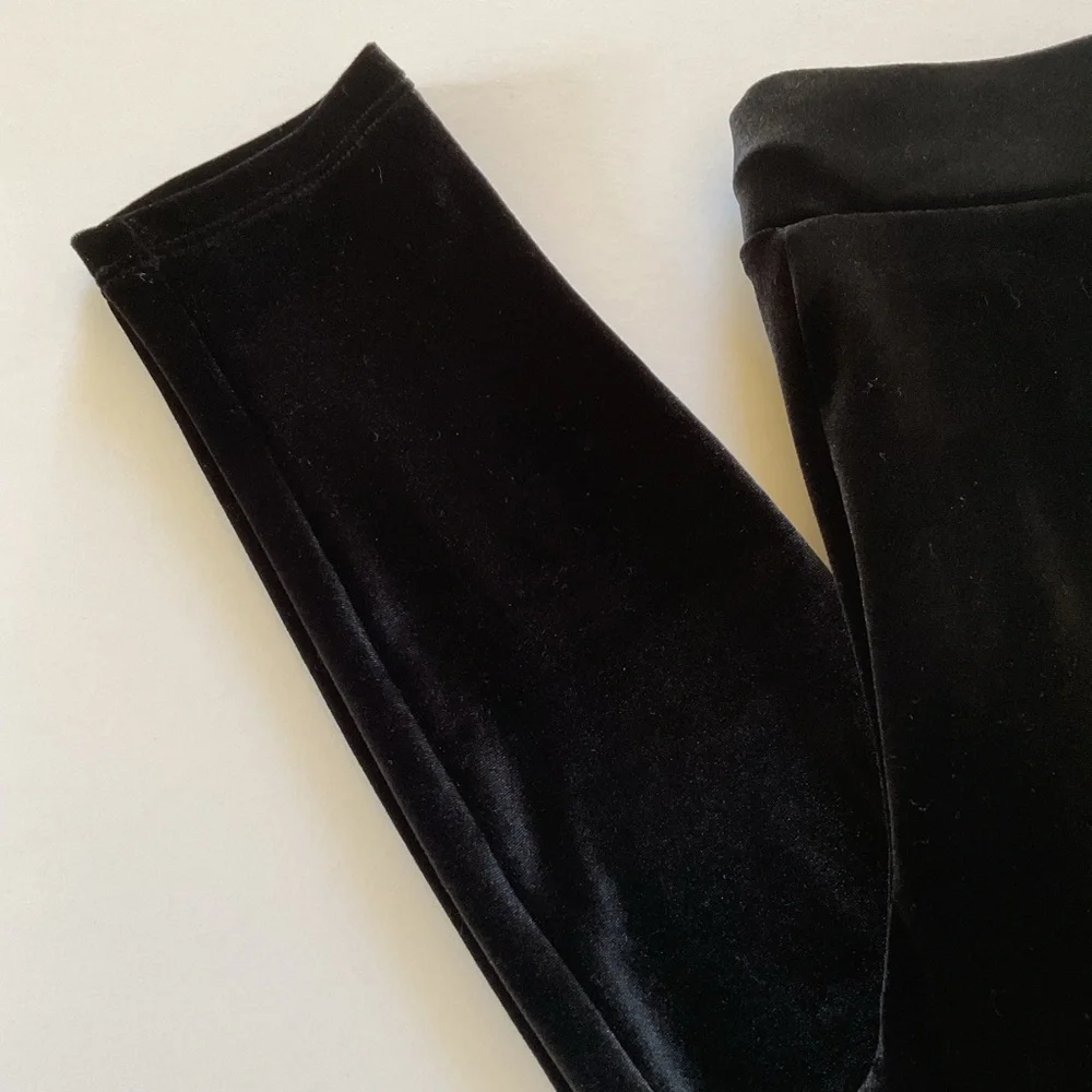 J. Crew Velvet Leggings Black